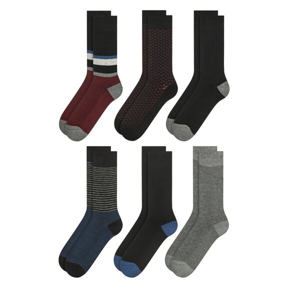 Ted Baker Men's Soft Cushion Comfort Dress Sock, 6-Pair (New) - Picture 3 of 7